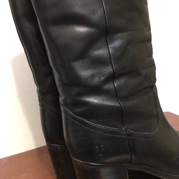 Frye Flynn Leather mid-Calf Pull-on-Boots. Size 8m - Picture 11 of 16